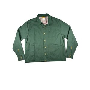 PACT mens woven twill flanned lined jacket size XL